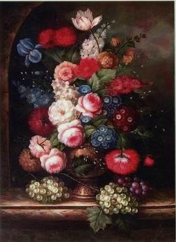 unknow artist Floral, beautiful classical still life of flowers.059